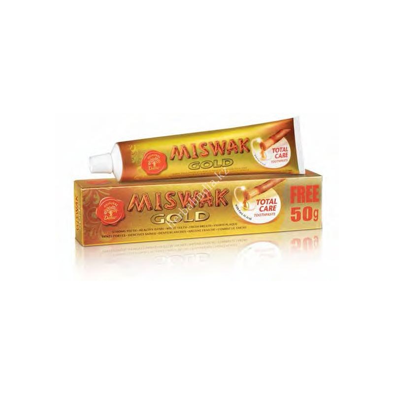 DABUR MISWAK GOLD ЗУБНАЯ ПАСТА С МИСВАКОМ 120 Г + 50 Г В ПОДАРОК