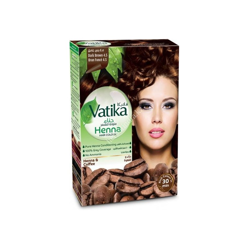 ХНА ДЛЯ ВОЛОС VATIKA HENNA HAIR COLOURS DARK BROWN 6X10 Г