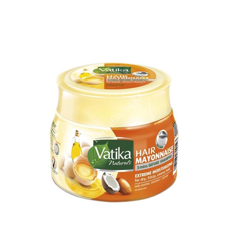 МАЙОНЕЗНАЯ МАСКА ДЛЯ ВОЛОС ГЛУБОКОЕ УВЛАЖНЕНИЕ  VATIKA NATURALS MAYONNAISE EXTREME MOISTURISING 500 МЛ