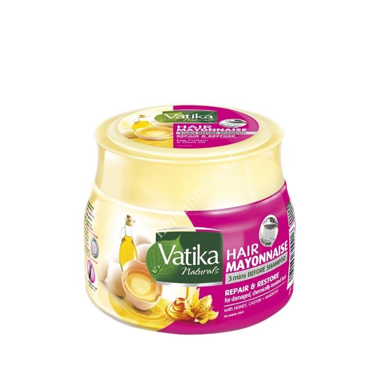 МАЙОНЕЗНАЯ МАСКА ДЛЯ ВОЛОС ВОССТАНОВЛЕНИЕ VATIKA NATURALS MAYONNAISE REPAIR & RESTORE 500 МЛ