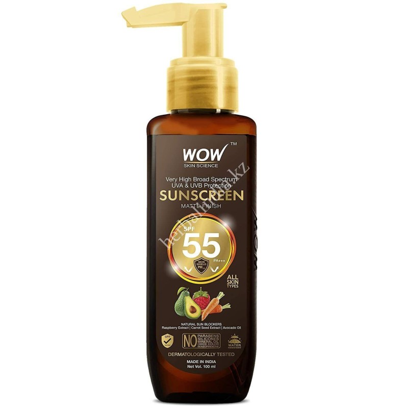 WOW SKIN SCIENCE SUNSCREEN MATTE FINISH - SPF 55 солнцезащитный крем 100 МЛ