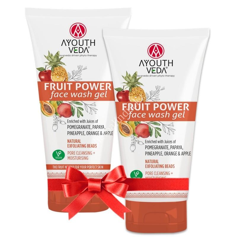 AYOUTHVEDA FRUIT POWER ГЕЛЬ ДЛЯ УМЫВАНИЯ 150 МЛ 1+1