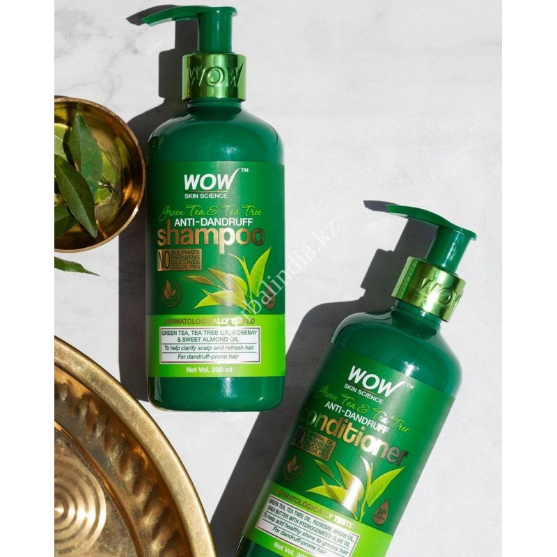 Набор  WOW SKIN SCIENCE  GREEN TEA &TEA TREE ANTI-DANDRUFF